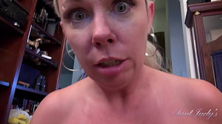 AuntJudys - Hairy MILF Stepmom Liz Licks Your Dong (SELF PERSPECTIVE)