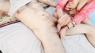 how gave suuuper hand-job to my stepbro