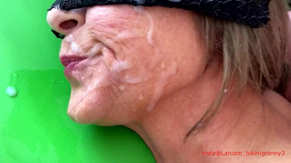Milf old lady saggy breasts deepthroat taboo sperm on face taboo mix of