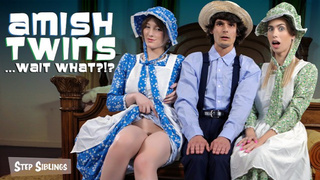 Former Amish Jill Shares Her New Man's Large Dong With Her Amish Step Sister - TeamSkeet