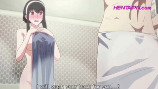 ▰ Busty Naked Sister Wants to Wash The Back of Stepbro ▱ ASIAN CARTOON X Family