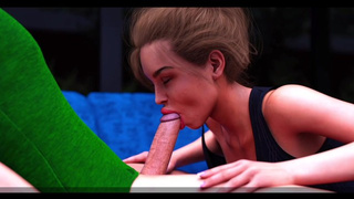 Horny Stepmom Giving Oral sex To Me - 3D Anime Animated Porn With Sound - Measuring My Spunk