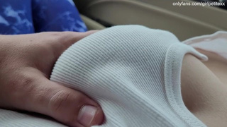 Busty Stepsister lets Me Touch Her in the Car