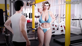 Busty MILF Step Mom With A Massive Booty Twerks For Step Son In Public Gym | Apocalust [v0.09] | Taboo Asian cartoon Game | Part #20