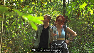 Stepmom shares a bed with her stepson in the woods — from sexy masturbates to cream-pie!