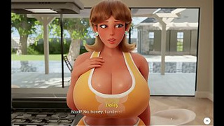 Mansion Days [ TABOO Asian cartoon Game ] Ep.two CAUGHT with a MONSTROUS BONER by my STEP MOM in the kitchen !