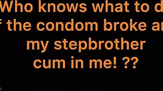 Sex with Step Sister and Torn Condom. Family Therapy.