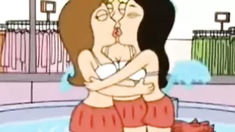 Family Guy - Cheerleader Accidentally Throws his Pom-Pom into the Water