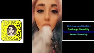 Emo Punk Chick Vaping Chunky Rips Suck out Step Sis Cuck-Old