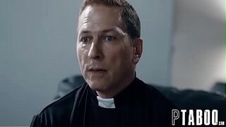 Hypocritical Priest Convinces Scared Teeny Gia Derza To Give Up Her Anal Virginity