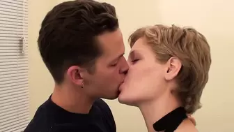 Blonde rides with stepbrother when parents go on vacation!