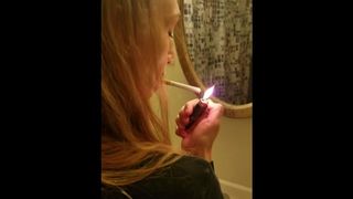 Step Mom Smoking Drilled Doggy Style In Bathroom