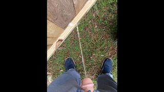 Risky Fence Pissing